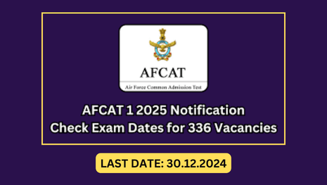 AFCAT 1 Requirement 2025-Apply Now!