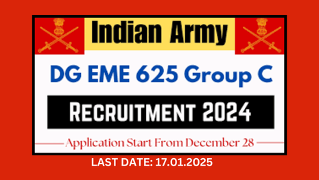 Indian Army DG EME Recruitment 2025